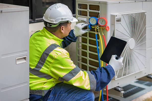 Professional Ductwork Repair technician working in Brooklandville, MD